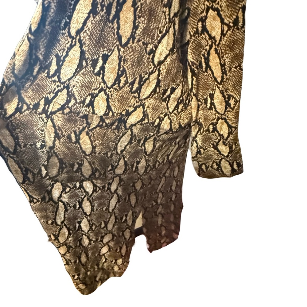 Stylish Animal Print Women's Cardigan Duster - Picture 4 of 5